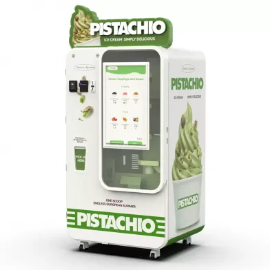 Robot vending machine per gelato automatizzato per la vendita al dettaglio Soft Serve